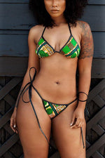 NEW FEELING Womens Green Bikinis