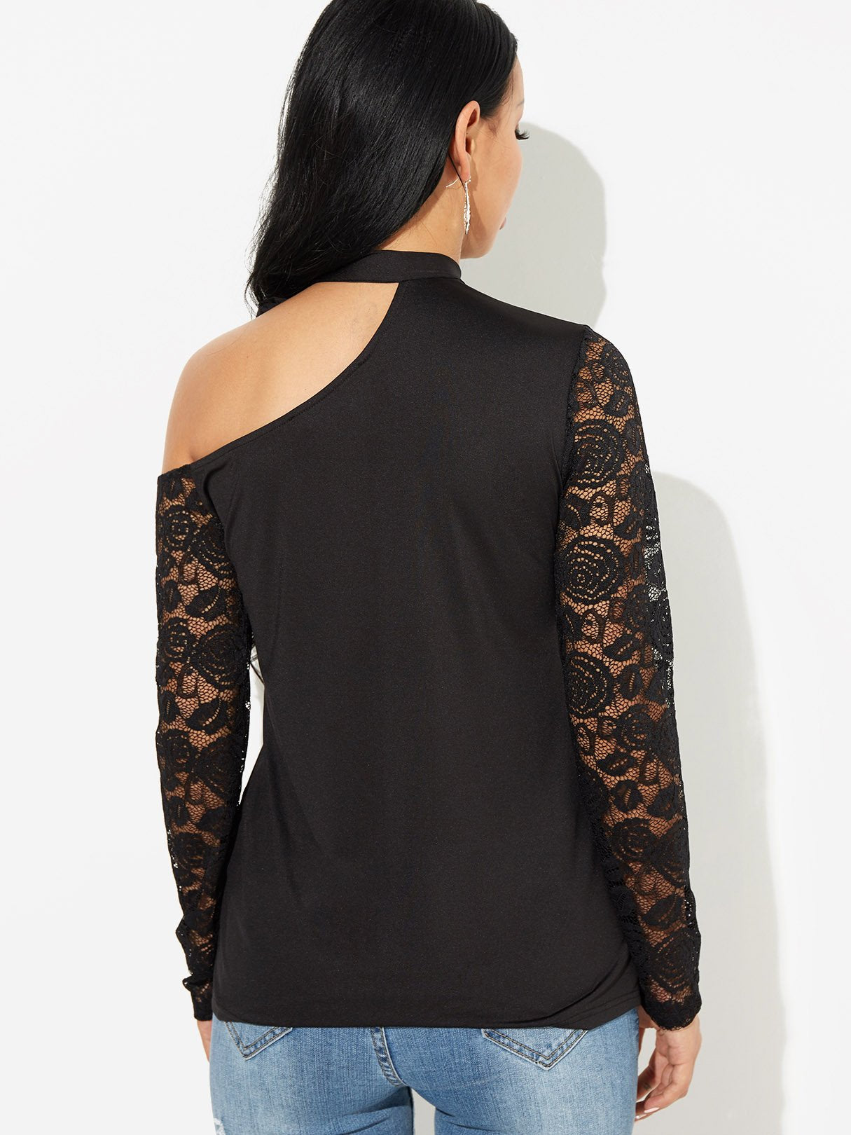NEW FEELING Womens Black T-Shirts