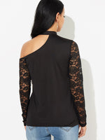 NEW FEELING Womens Black T-Shirts