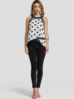 NEW FEELING Womens White Camis