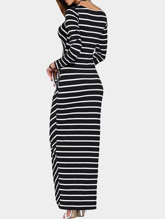 NEW FEELING Womens Black Maxi Dresses