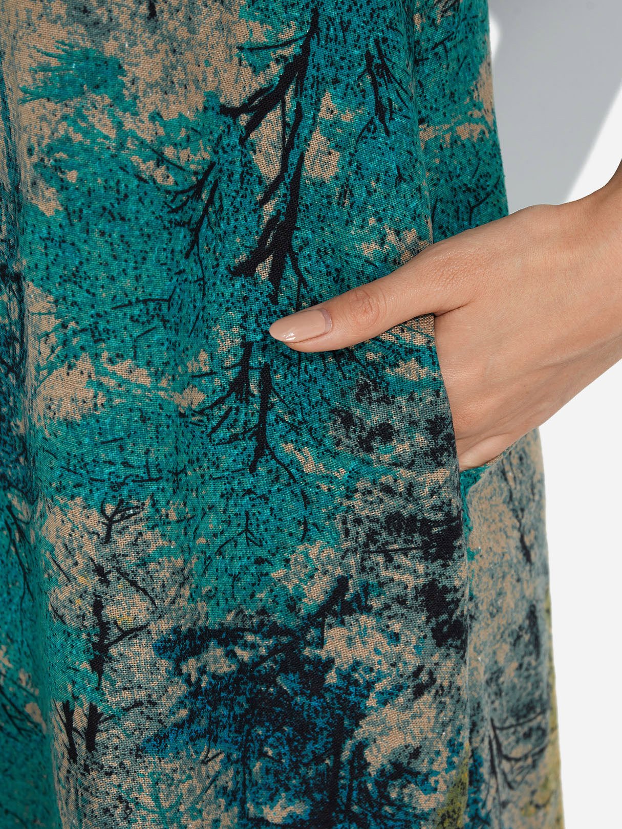 ODM Ladies Short Sleeve Midi Dress