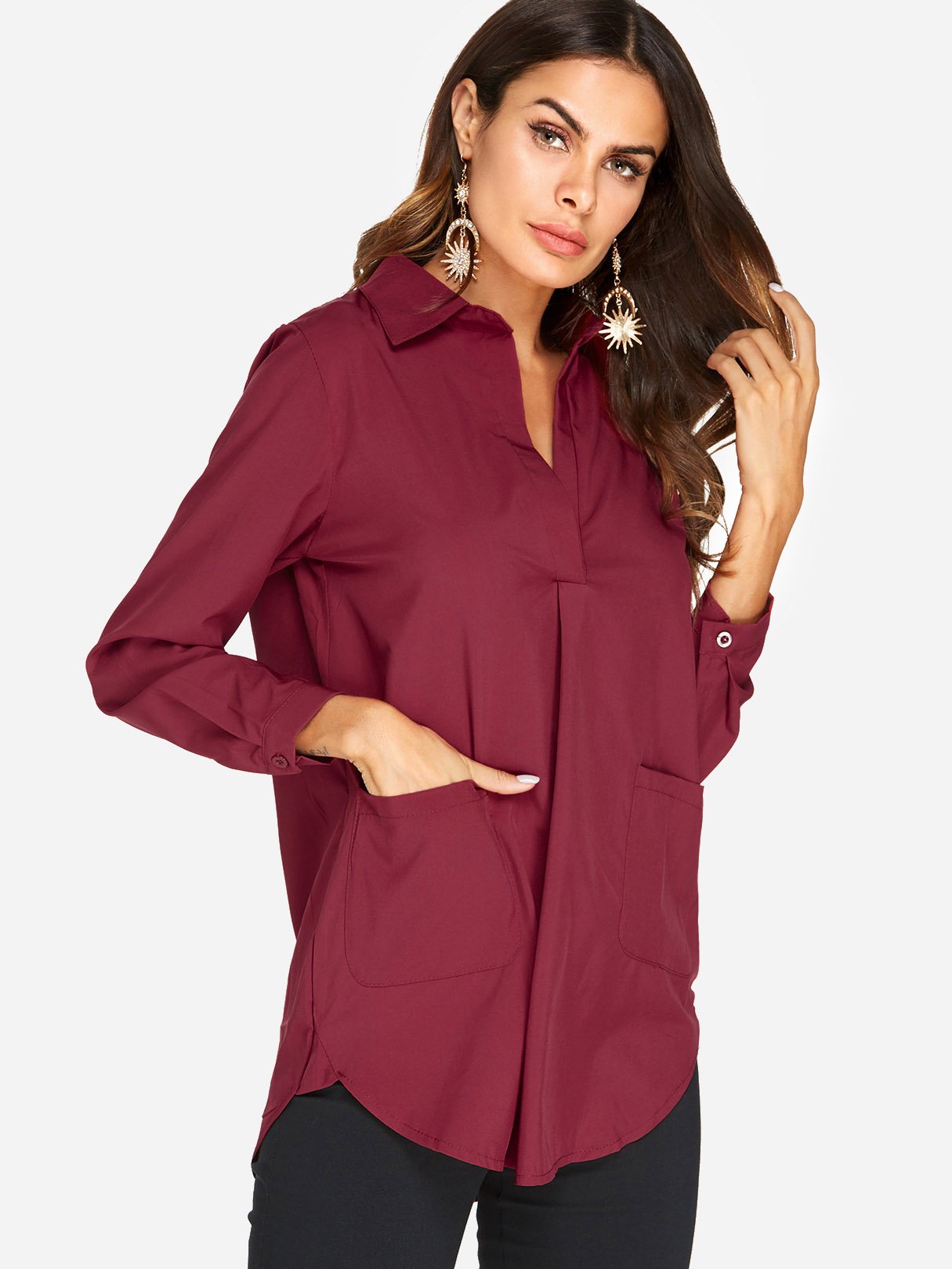 OEM Ladies Burgundy T-Shirts