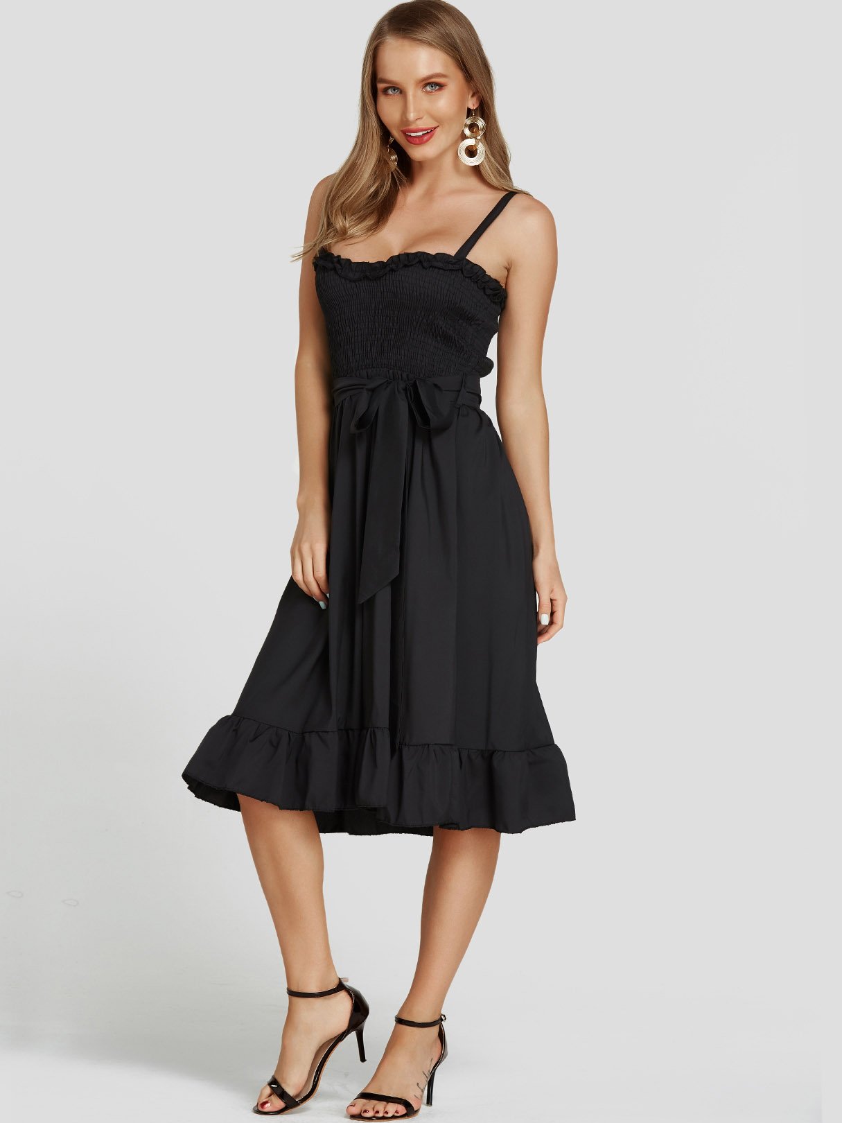 OEM Ladies Black Mini Dresses