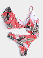 Custom Womens Floral Print Bikini Set Swimwear