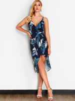 OEM Ladies Navy Midi Dresses
