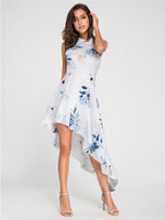 OEM Ladies White Floral Dresses