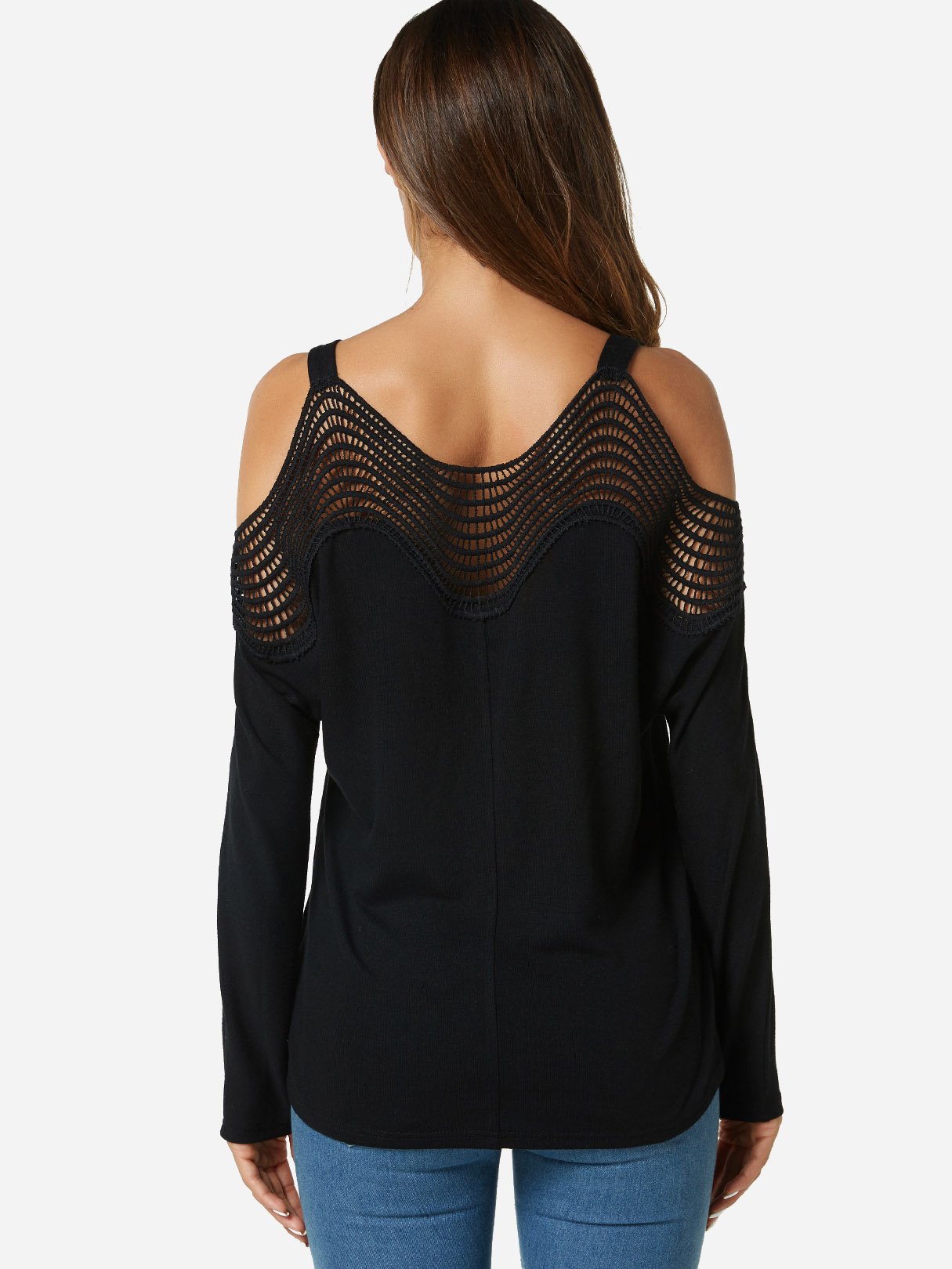 NEW FEELING Womens Black T-Shirts