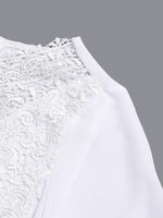 OEM Ladies White Chiffon Dresses