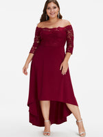OEM ODM Womens 3/4 Sleeve Plus Size Dress