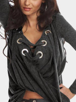 OEM Ladies Dark Grey T-Shirts