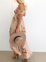 Custom Womens Floral Print Beach Dress