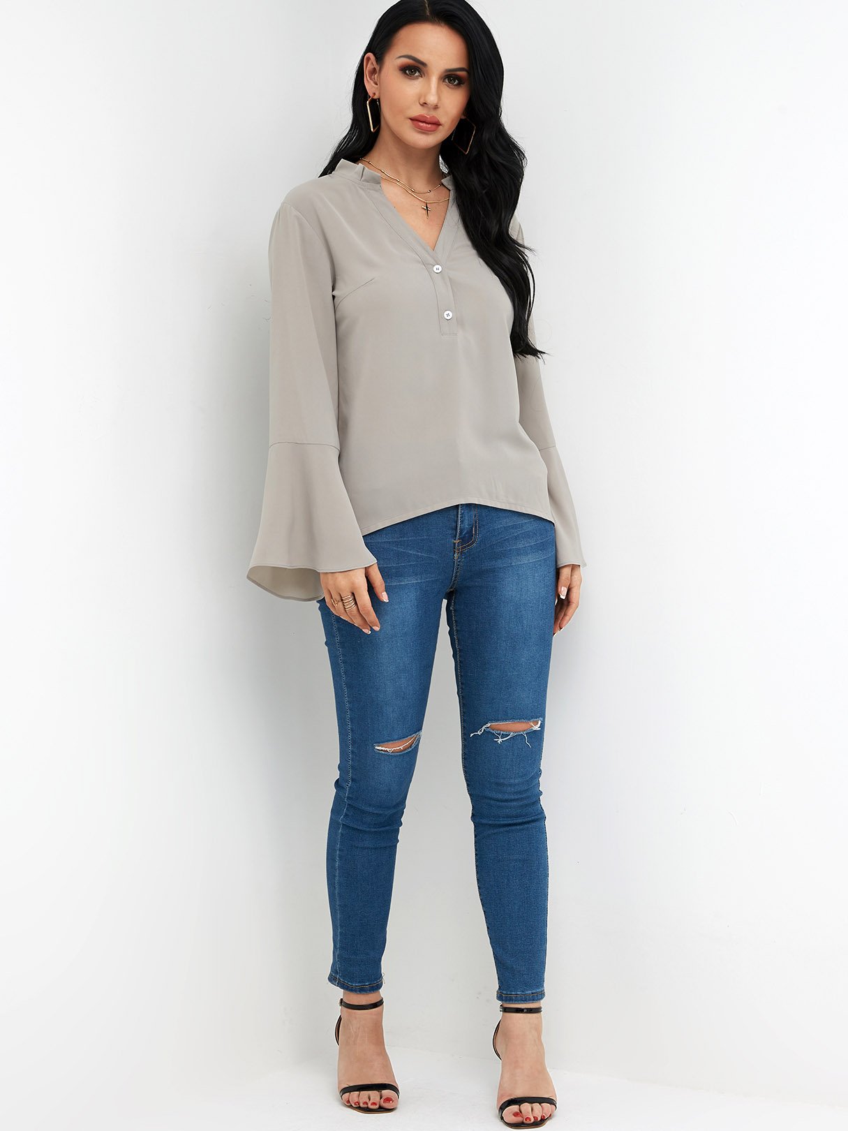 OEM ODM Womens Long Sleeve Blouses