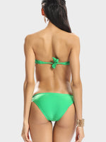 NEW FEELING Womens Green Bikinis