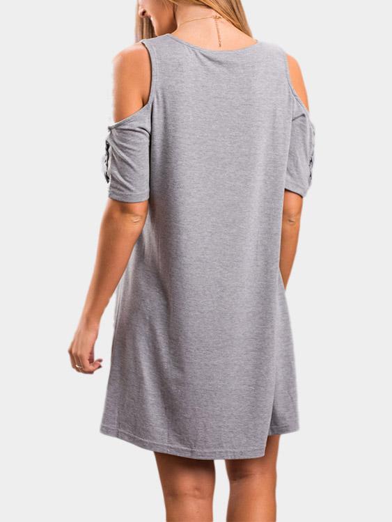 NEW FEELING Womens Grey Mini Dresses