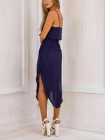 OEM Ladies Navy Casual Dresses