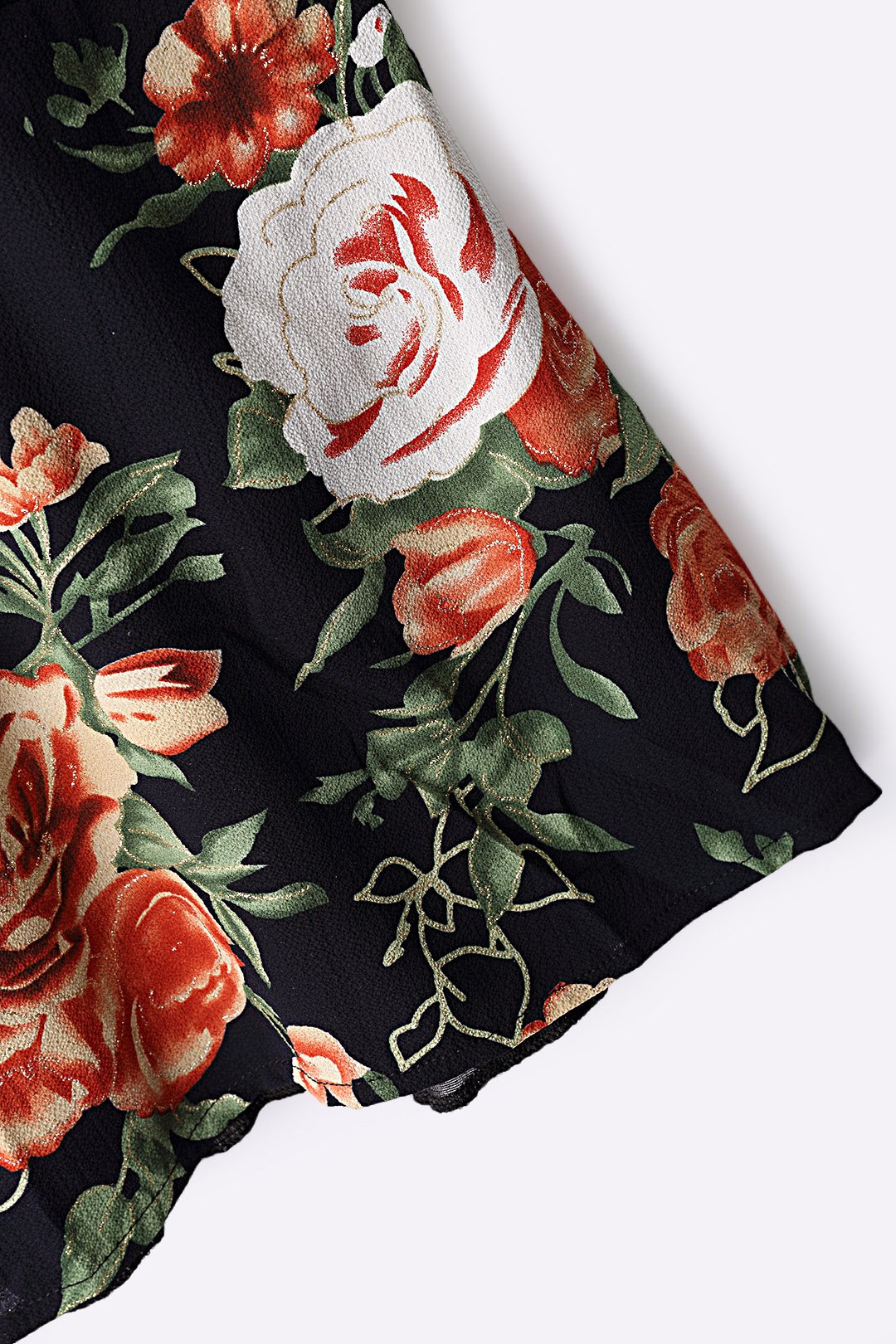 Custom Black Purple Floral Dress