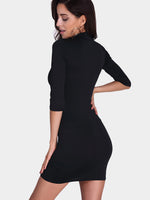 NEW FEELING Womens Black Mini Dresses