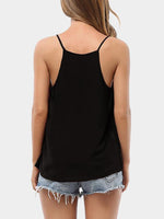 NEW FEELING Womens Black Camis