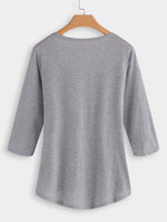 NEW FEELING Womens Grey T-Shirts