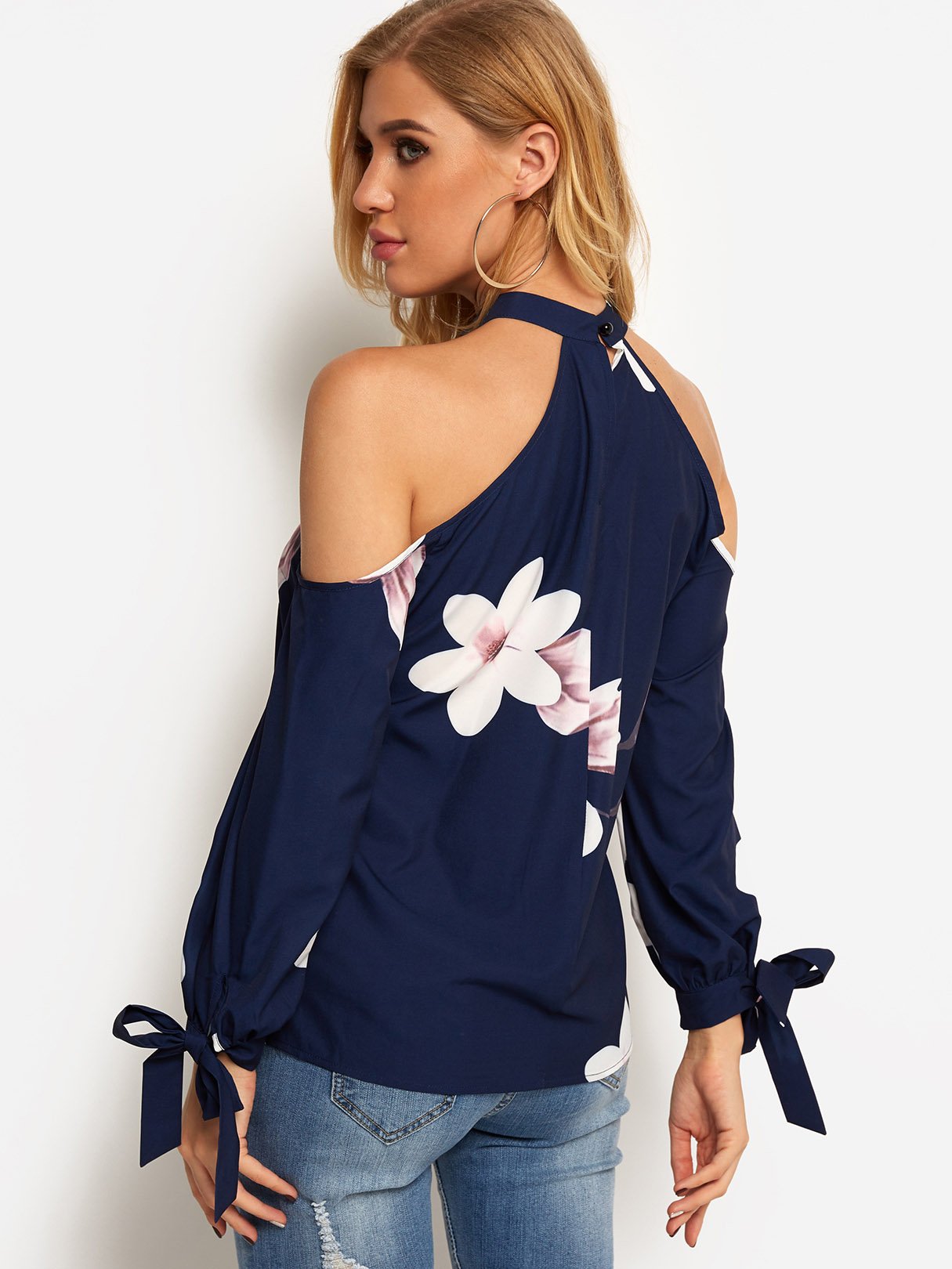 OEM Ladies Navy Blouses