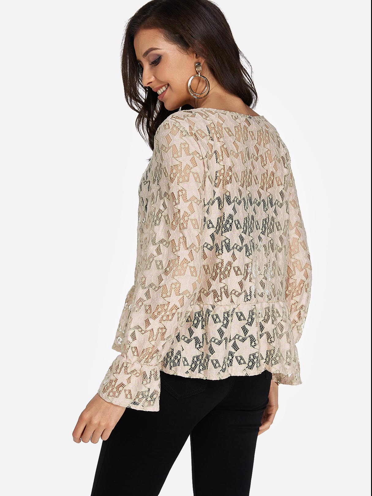 NEW FEELING Womens Beige T-Shirts