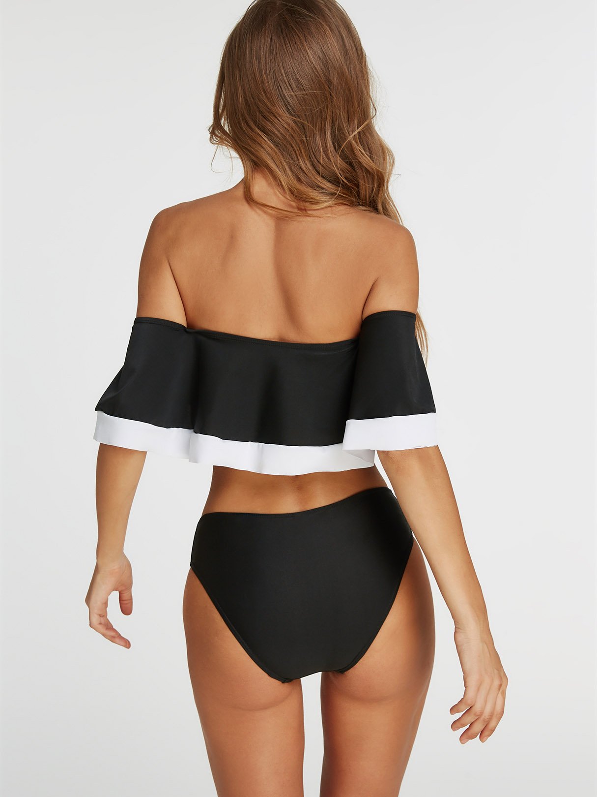 NEW FEELING Womens Black Bikinis