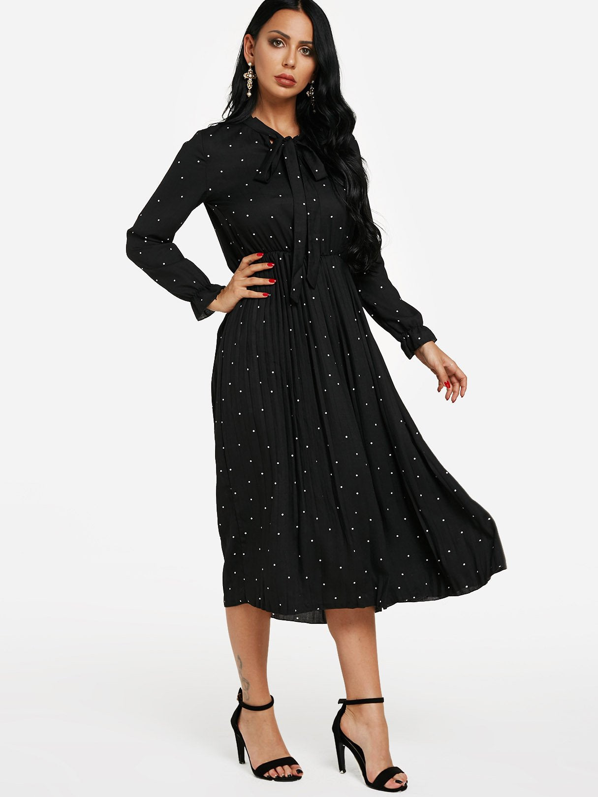 OEM Ladies Black Maxi Dresses