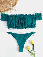 Wholesale Short Sleeve Plain Bikini Swimsuit