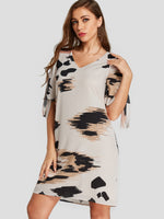 OEM Ladies White V-Neck Dresses