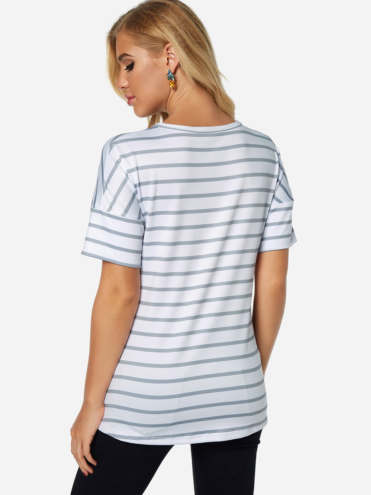NEW FEELING Womens White T-Shirts