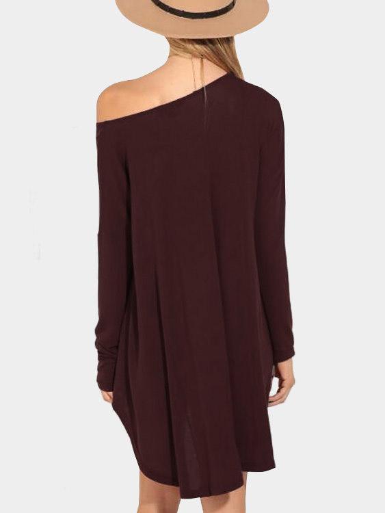 NEW FEELING Womens Burgundy Mini Dresses