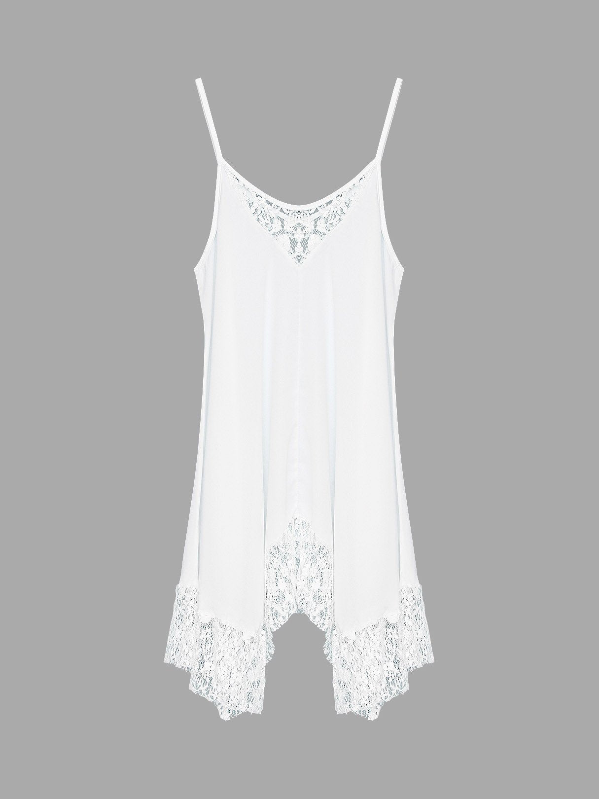 NEW FEELING Womens White Chiffon Dresses