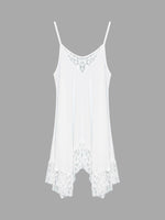 NEW FEELING Womens White Chiffon Dresses