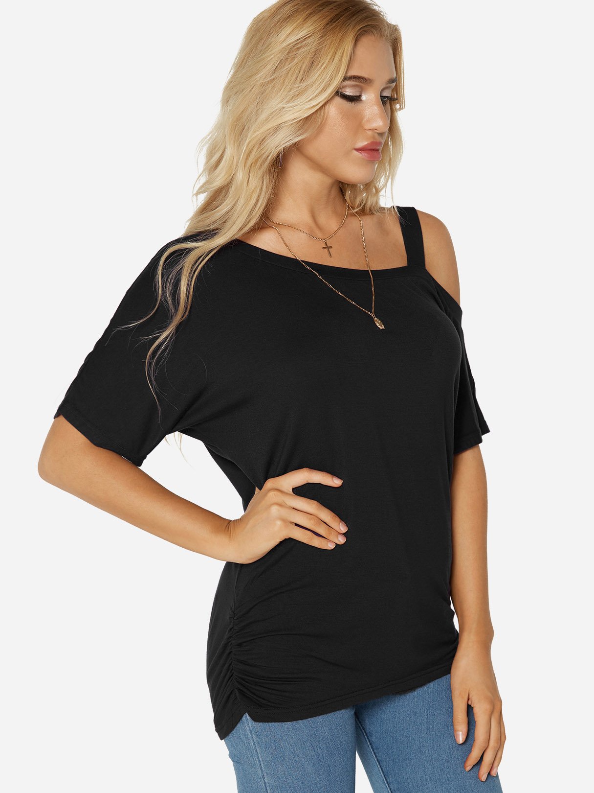 OEM Ladies Black T-Shirts