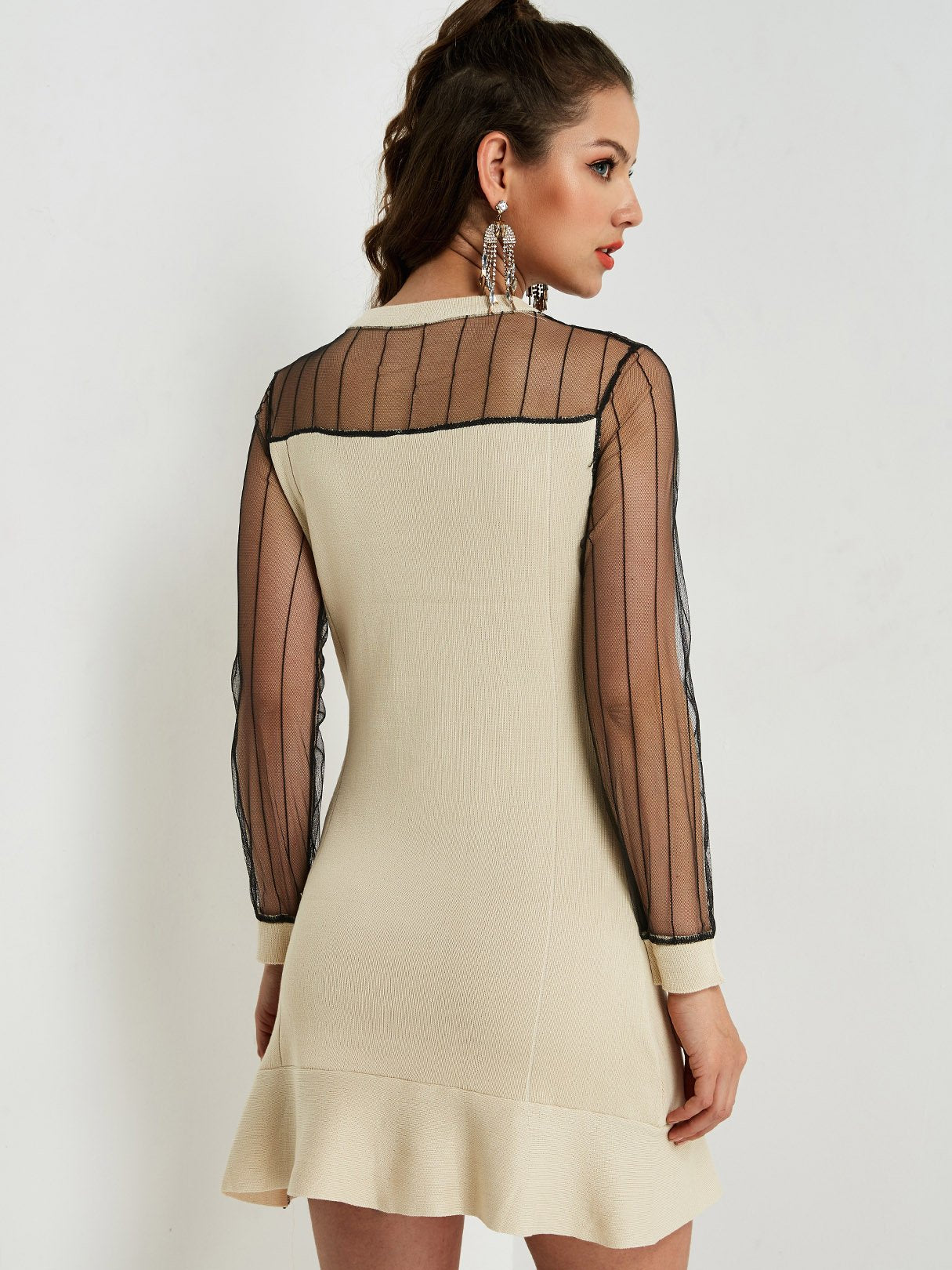 NEW FEELING Womens Apricot Casual Dresses