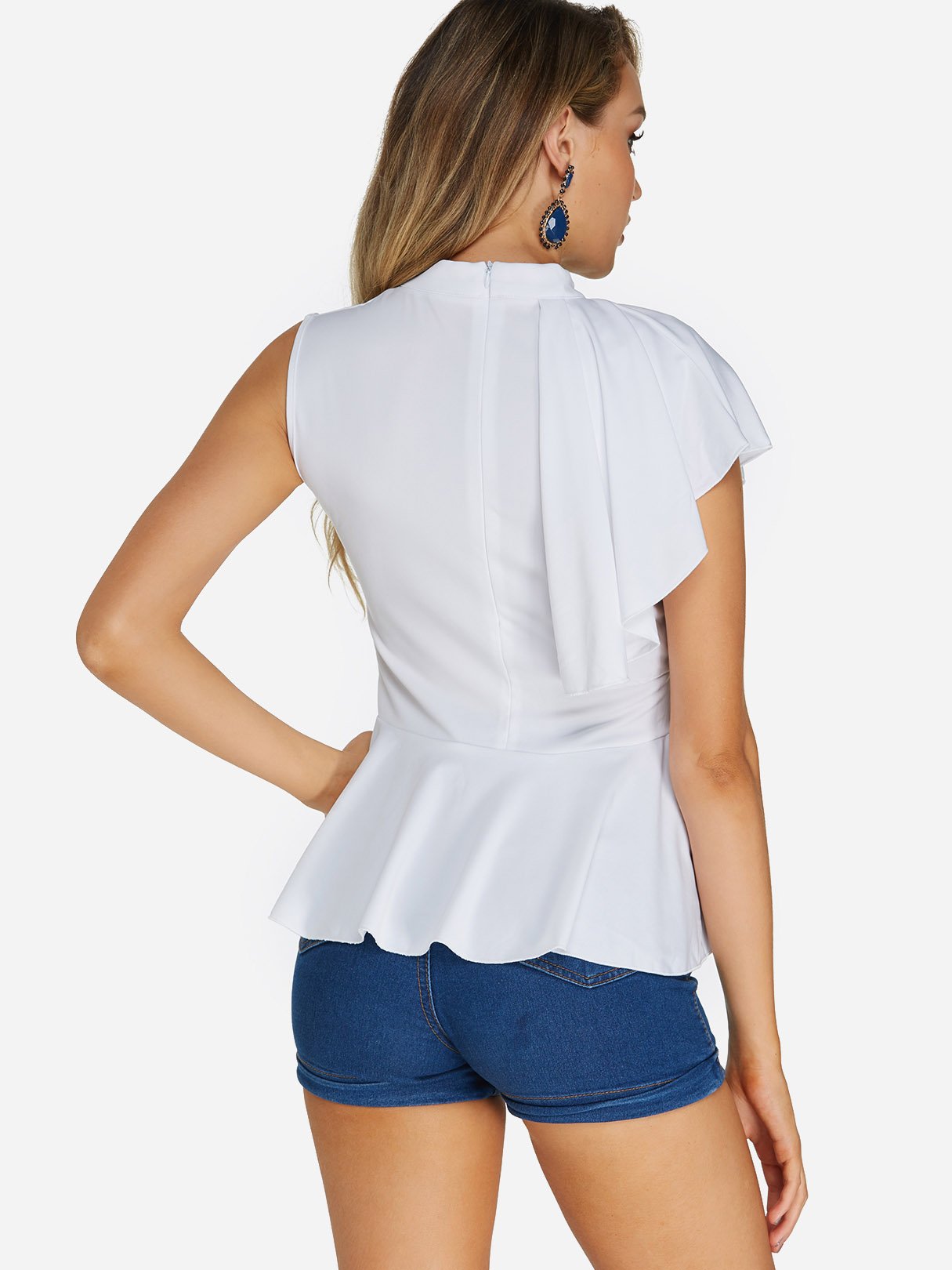 NEW FEELING Womens White Camis