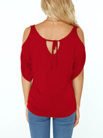 NEW FEELING Womens Red T-Shirts