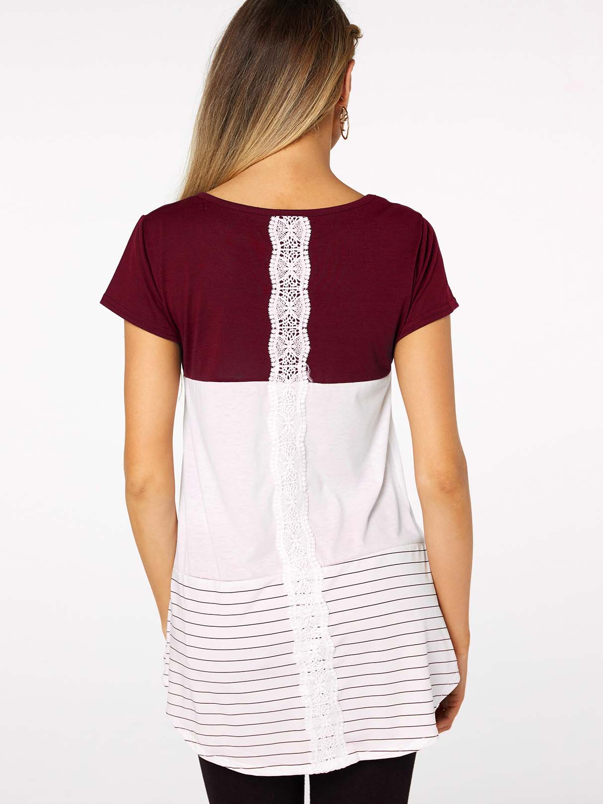 NEW FEELING Womens Red T-Shirts