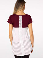 NEW FEELING Womens Red T-Shirts