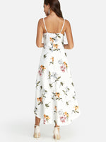 NEW FEELING Womens White Floral Dresses