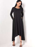 ODM Ladies Long Sleeve Maxi Dress