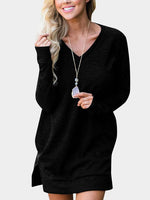 NEW FEELING Womens Black Casual Dresses