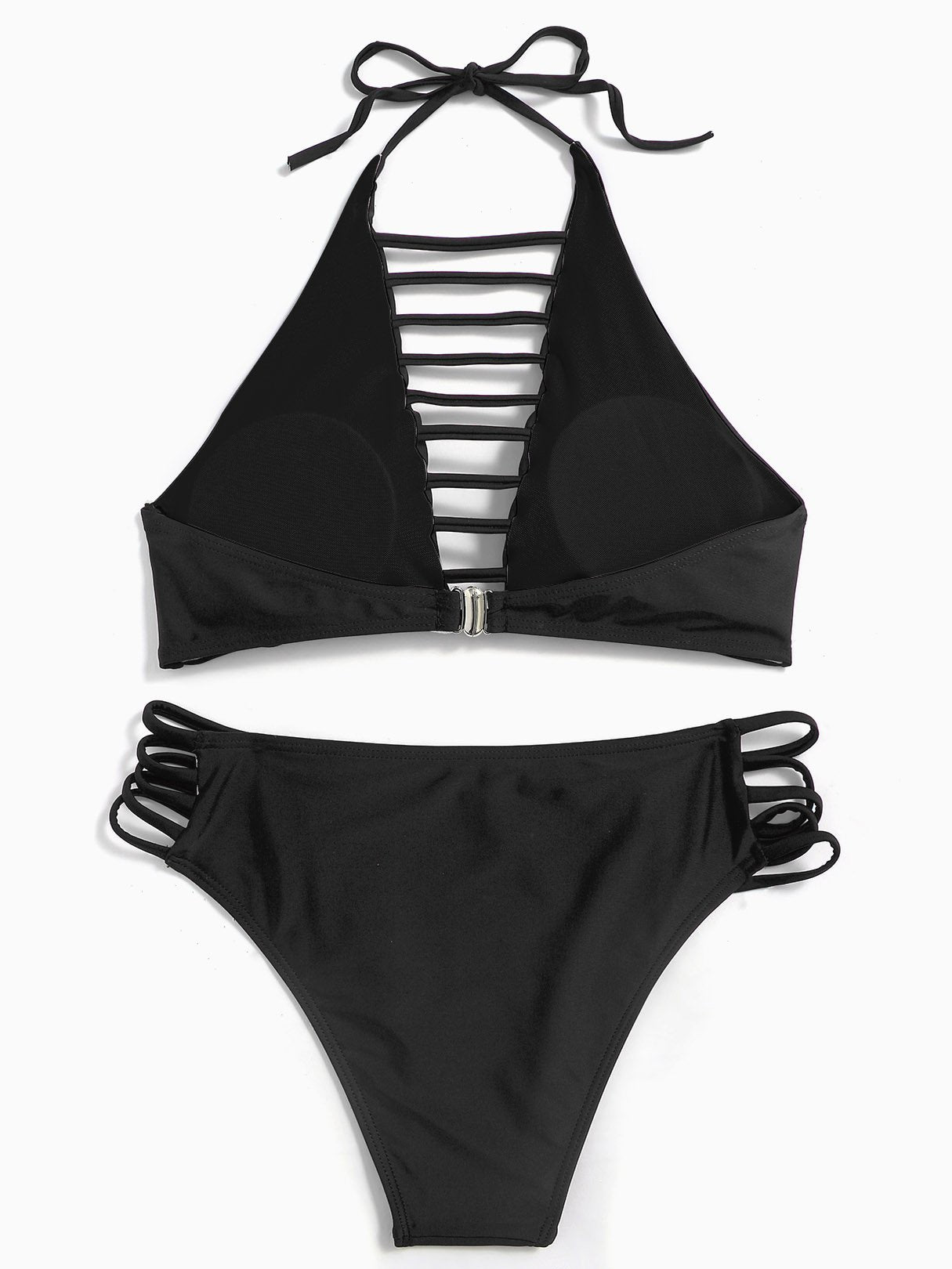 NEW FEELING Womens Black Bikinis