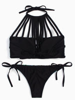 NEW FEELING Womens Green Bikinis