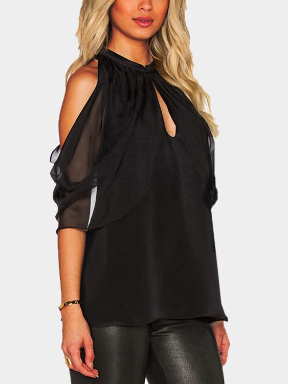 OEM Ladies Black Blouses