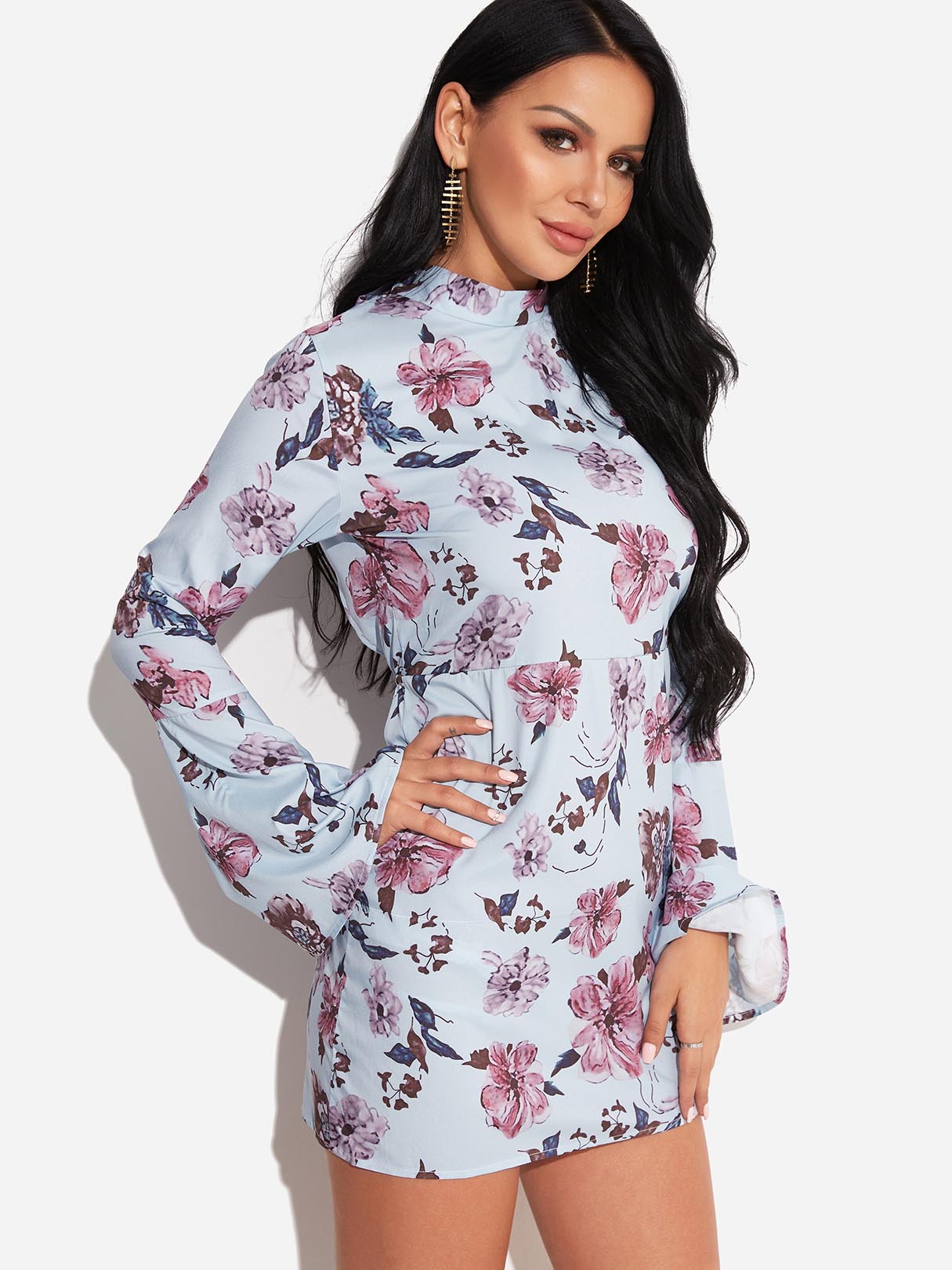 NEW FEELING Womens Blue Mini Dresses