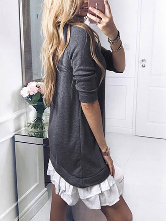 NEW FEELING Womens Grey Midi Dresses
