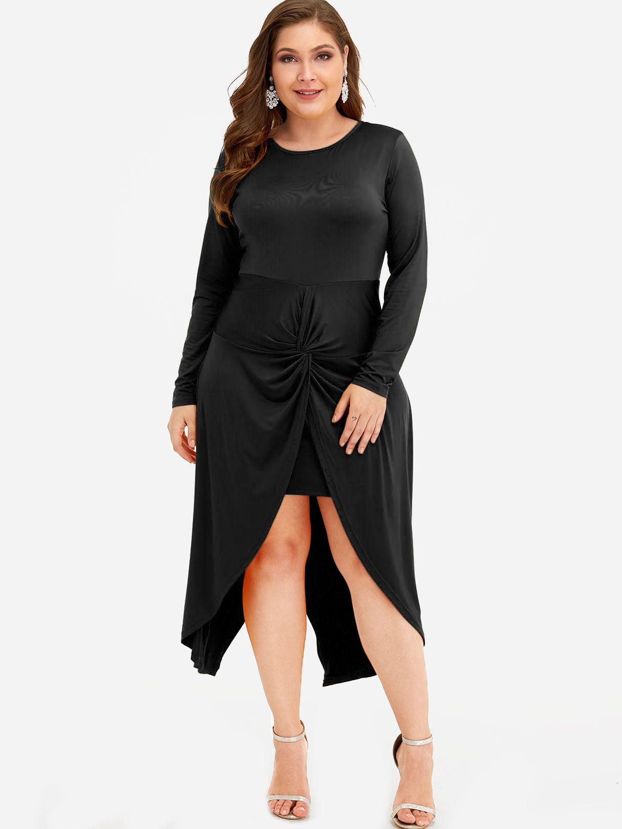 OEM Ladies Black Plus Size Dresses