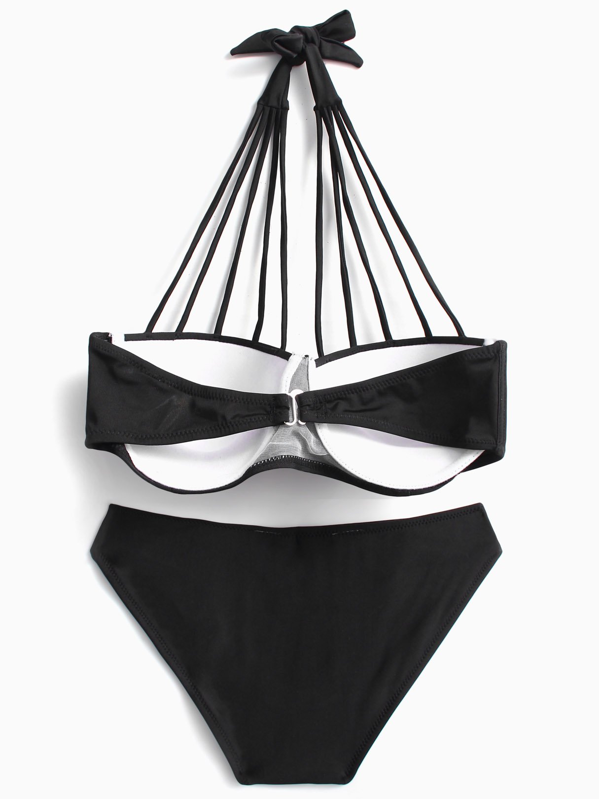 NEW FEELING Womens Black Bikinis